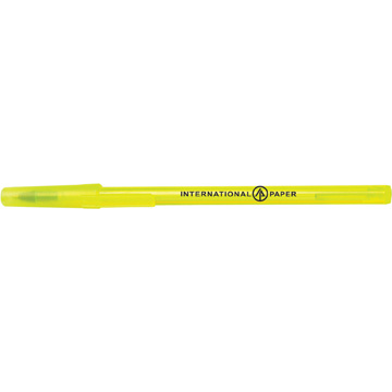 Translucent Yellow color option for Stick Pen With Gold Tip
