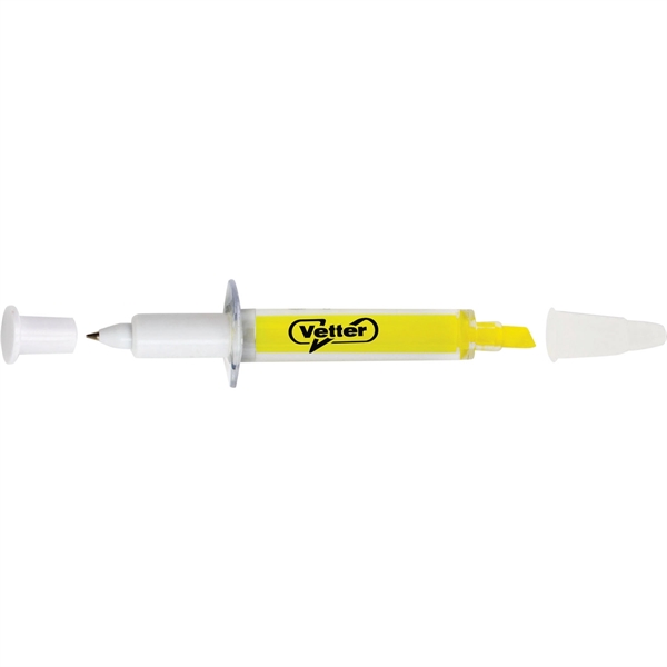 Clear color option for Syringe Highlighter And Pen