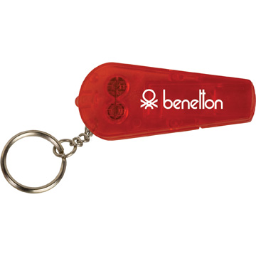 Translucent Red color option for Whistle Key Tag Light