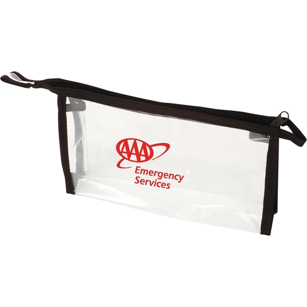 Clear-Black color option for Zipper Pvc Bag