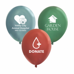 Photo of 11"Metallic Latex Balloons