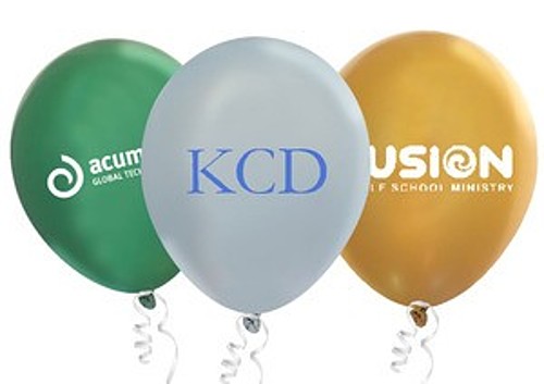 Photo of 9" Metallic Latex Balloons