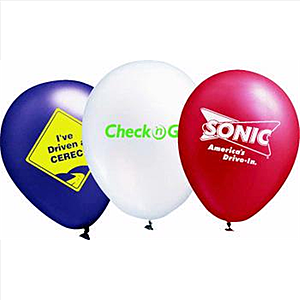 Photo of 9" Metallic Latex Balloons