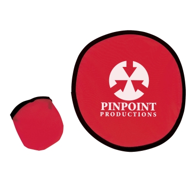 Red color option for 10" Flying Disk With Matching Pouch