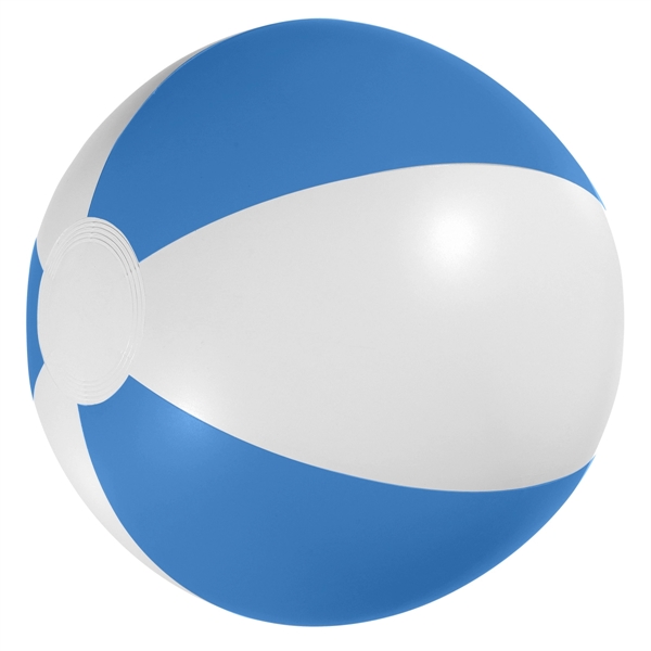 White With Blue color option for 12" Beach Ball