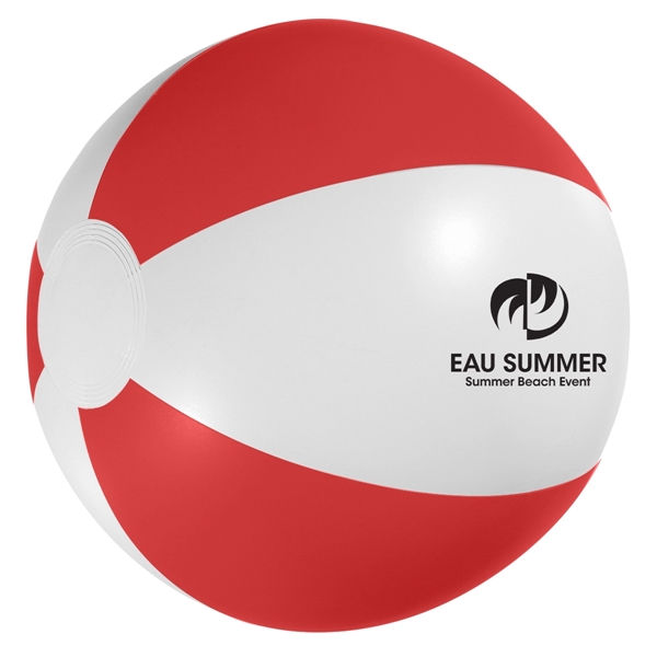 White/Red color option for 12" Beach Ball