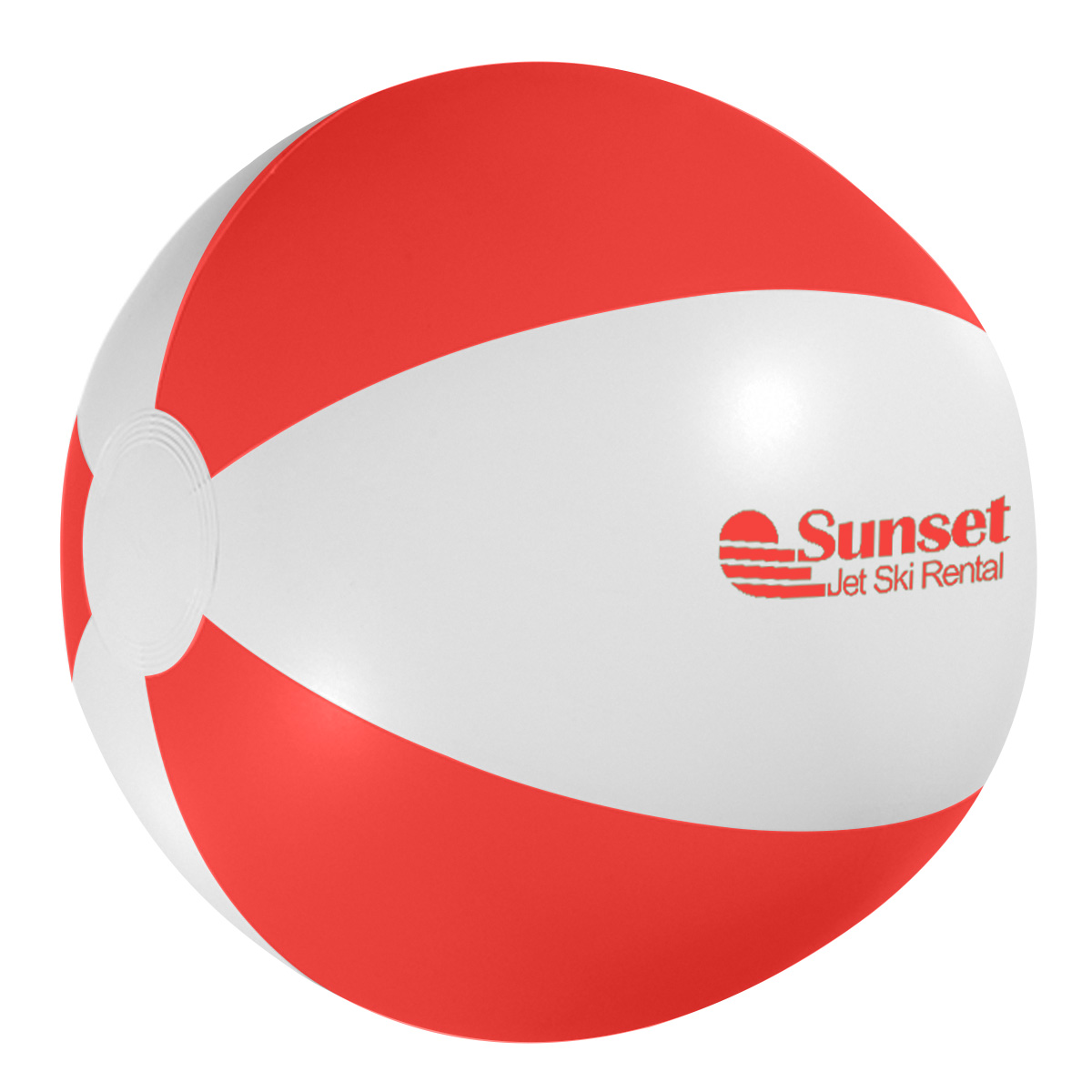 Red & White color option for 16" Beach Ball