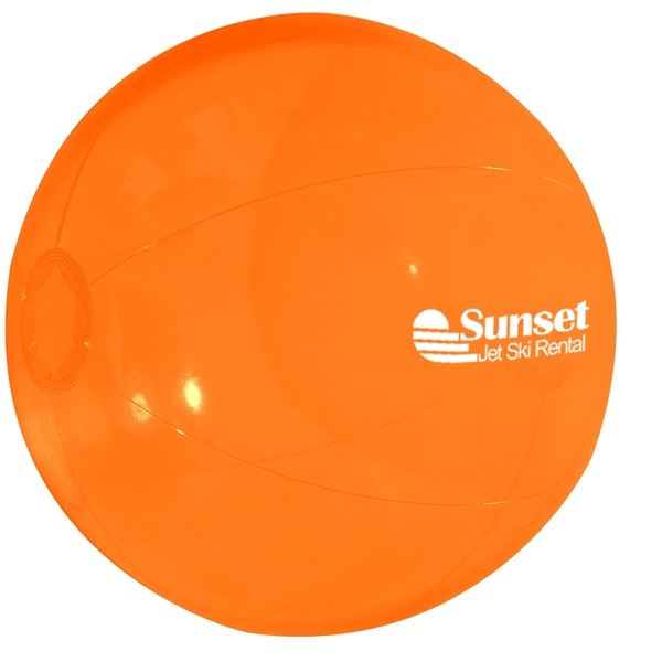 Translucent Orange color option for 16" Beach Ball