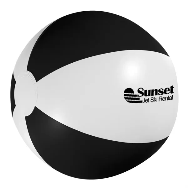 White With Black color option for 16" Beach Ball
