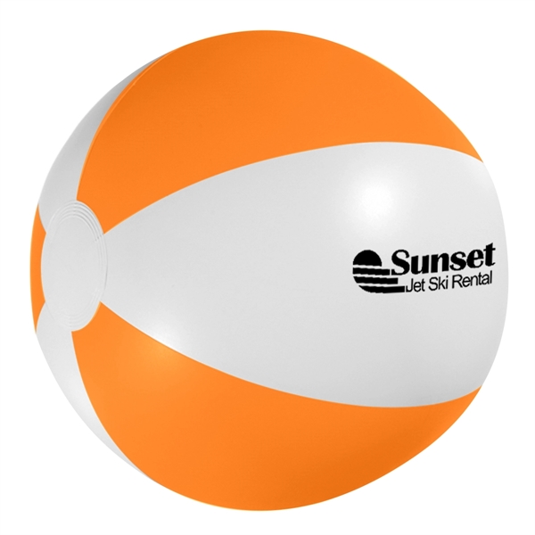 White With Orange color option for 16" Beach Ball