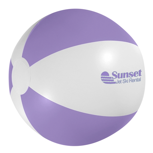 White With Purple color option for 16" Beach Ball