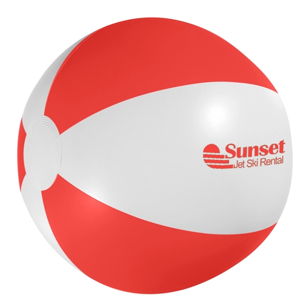White With Red color option for 16" Beach Ball