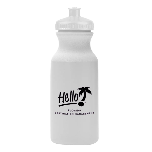 White Lid color option for 20 Oz. Hydration Water Bottle