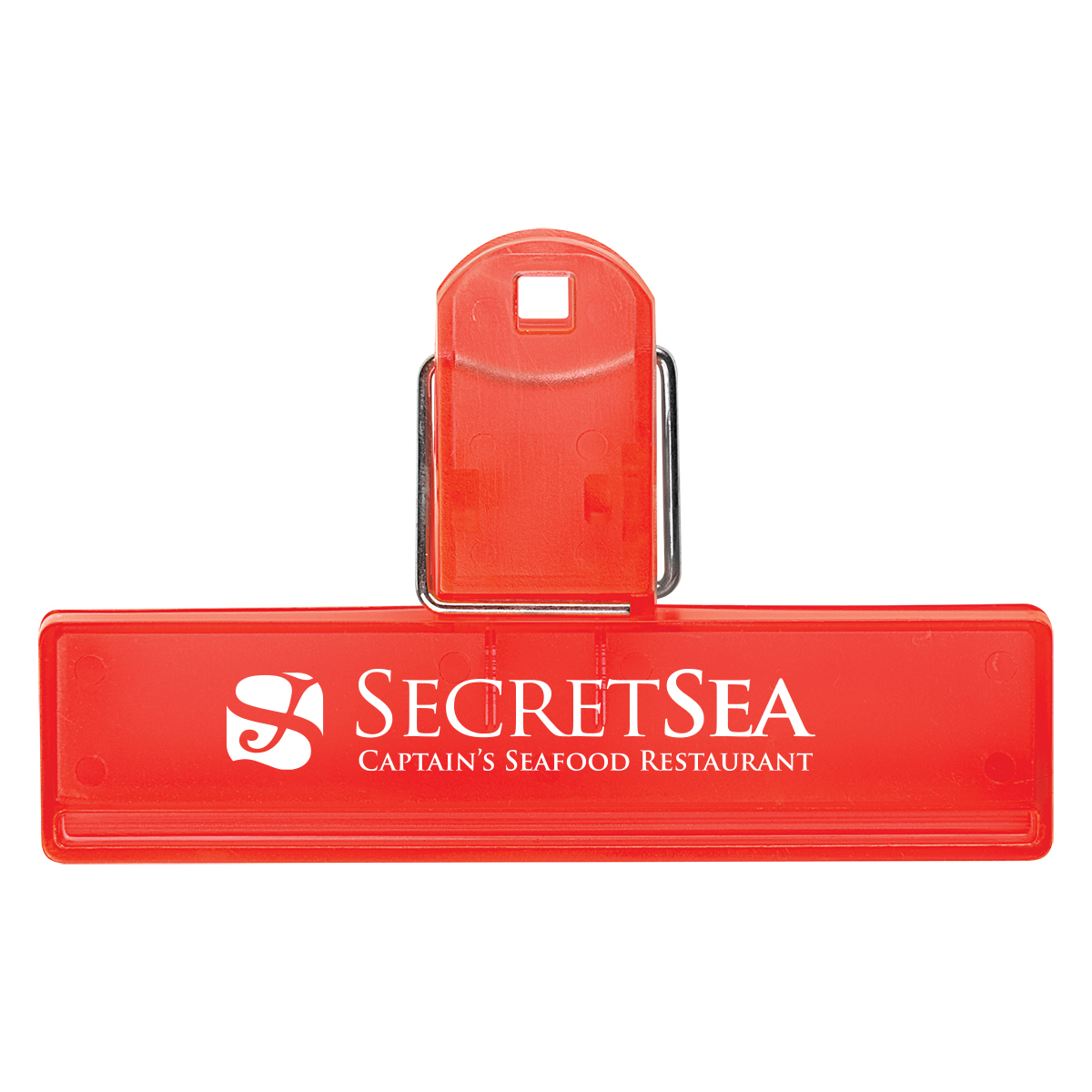Translucent Red color option for 4" Bag Clip