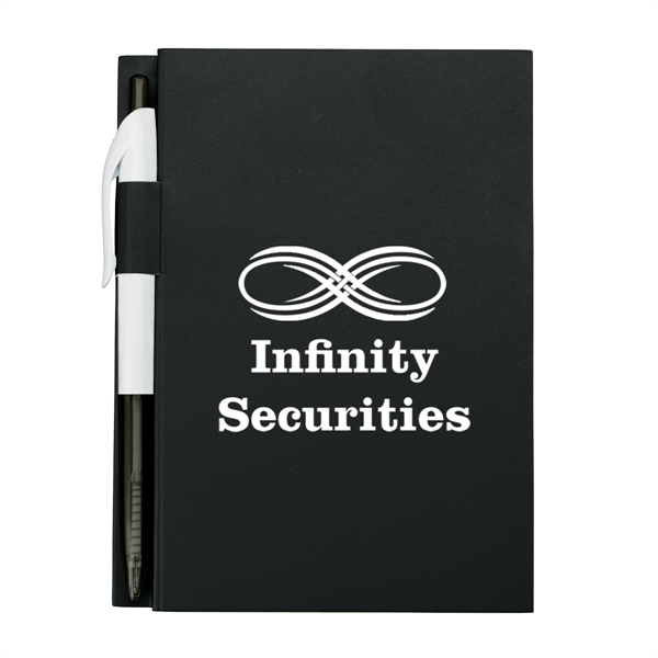 Fsc Black color option for 4" X 6" Notebook With Pen