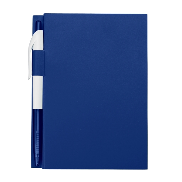 Fsc Blue color option for 4" X 6" Notebook With Pen