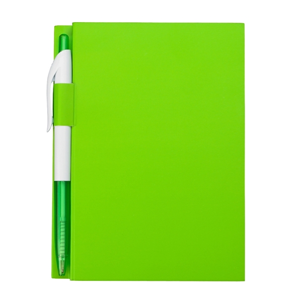 Fsc Lime color option for 4" X 6" Notebook With Pen