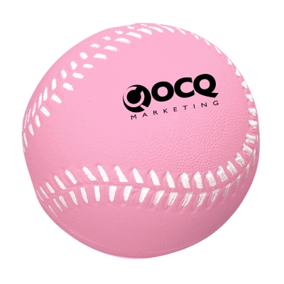 Pink color option for Baseball Shape Stress Reliever