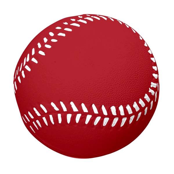 RED color option for Baseball Shape Stress Reliever