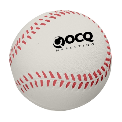 White color option for Baseball Shape Stress Reliever