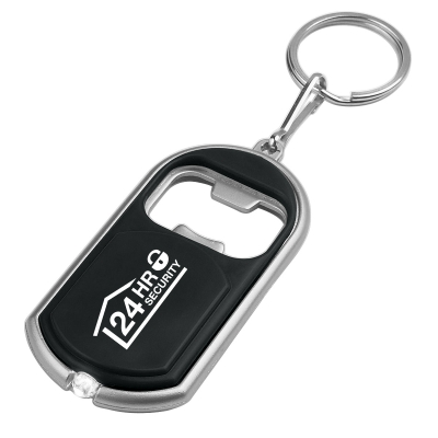 Black color option for Bottle Opener Key Chain With Led Light