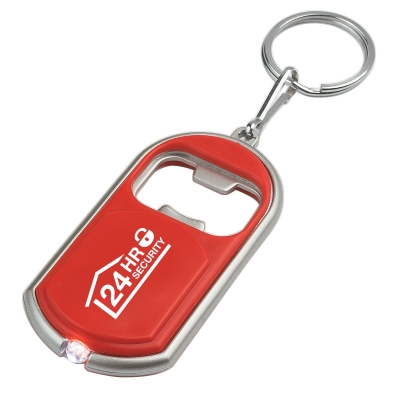 Red color option for Bottle Opener Key Chain With Led Light