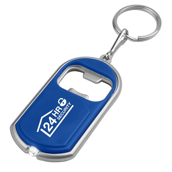 Royal Blue color option for Bottle Opener Key Chain With Led Light