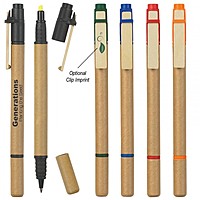 Dual Function Eco Inspired Pen/Highlighter
