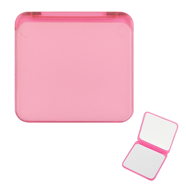 Translucent Pink color option for Dual Magnification Folding Mirror