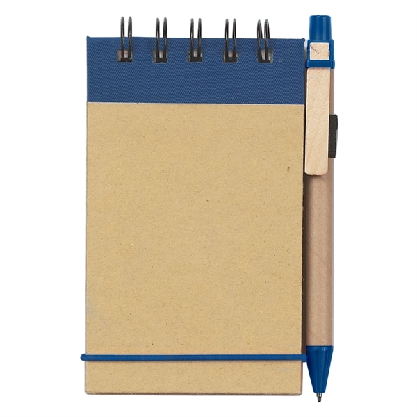 NATURAL BLUE color option for Eco Inspired Spiral Jotter & Pen
