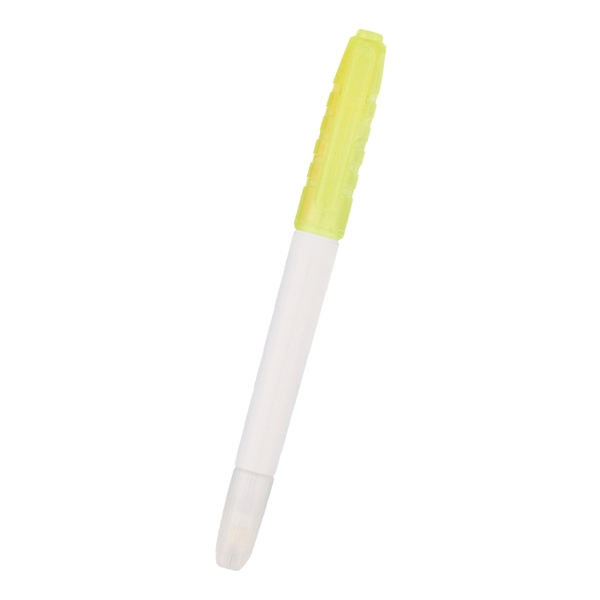 White With Yellow color option for Erasable Highlighter