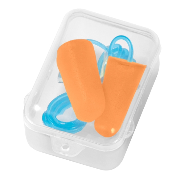 Orange color option for Foam Ear Plug Set In Case
