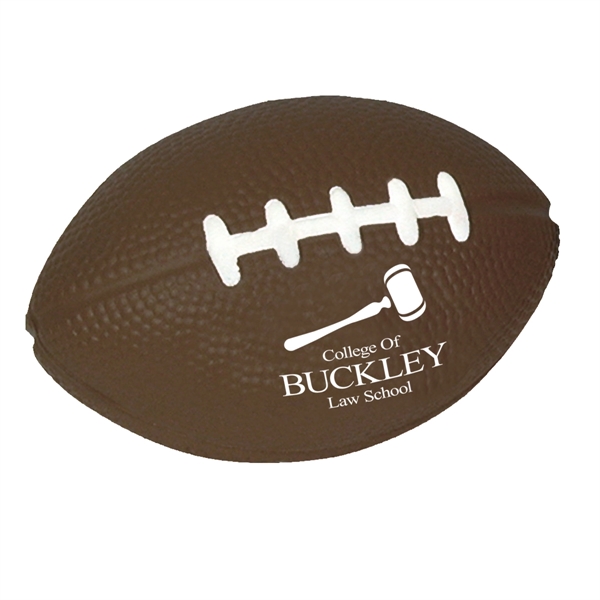 BROWN color option for Football Shape Stress Reliever