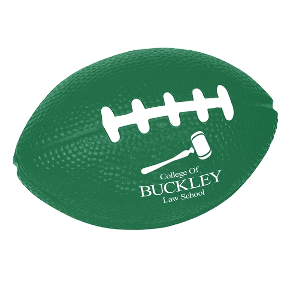 FOREST GREEN color option for Football Shape Stress Reliever