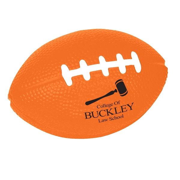 ORANGE color option for Football Shape Stress Reliever