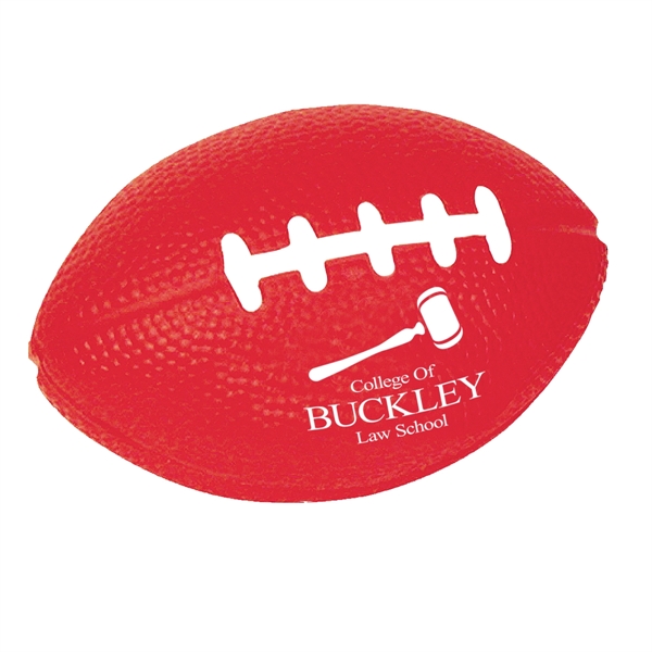 RED color option for Football Shape Stress Reliever