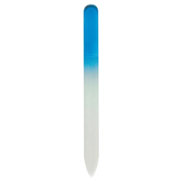 Blue color option for Glass Nail File In Sleeve