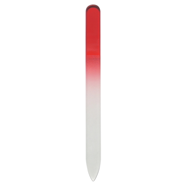 Red color option for Glass Nail File In Sleeve