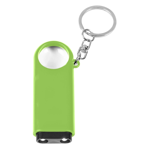 LIME color option for Magnifier And Led Light Key Chain