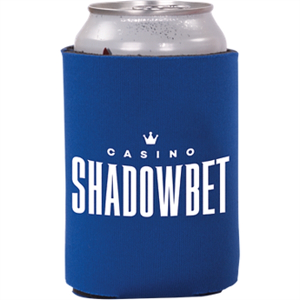 Blue color option for Budget Collapsible Foam Can Holder   1 Sided