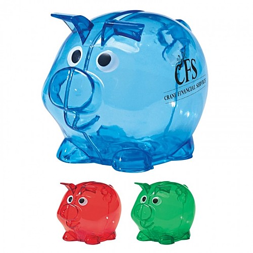 Main photo of Mini Plastic Piggy Bank