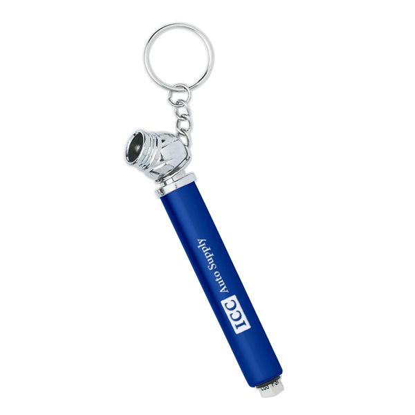 Metallic Blue color option for Mini Tire Gauge Key Chain