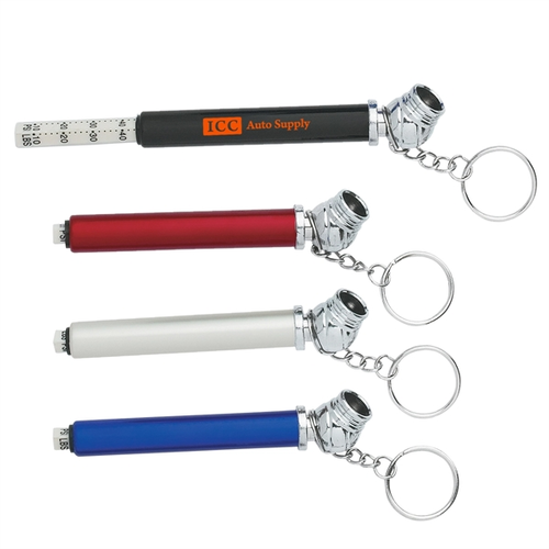 Main photo of Mini Tire Gauge Key Chain