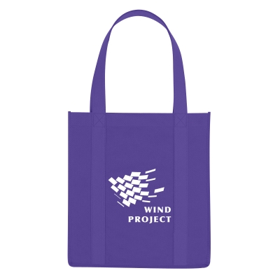 Purple color option for Non Woven Avenue Shopper Tote Bag