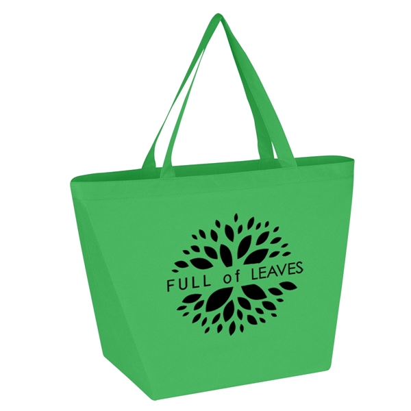 Kelly Green color option for Non Woven Budget Shopper Tote Bag