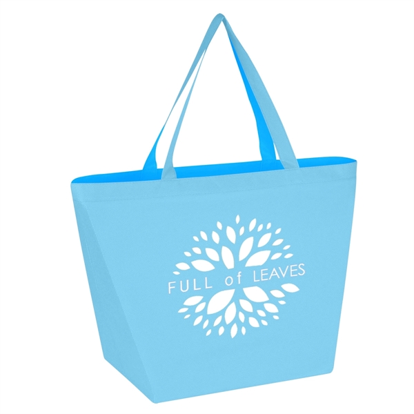 Light Blue color option for Non Woven Budget Shopper Tote Bag
