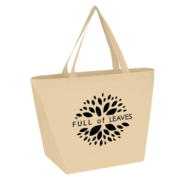 Natural color option for Non Woven Budget Shopper Tote Bag