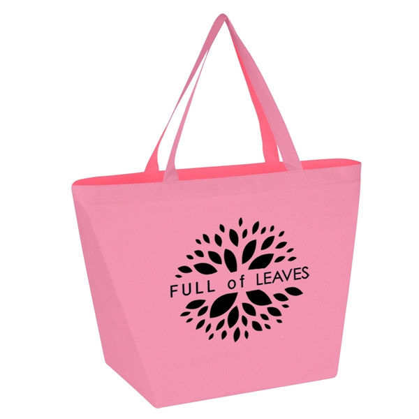 Pink color option for Non Woven Budget Shopper Tote Bag