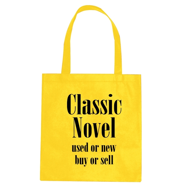 Recycled Yellow color option for Non Woven Promotional Tote Bag