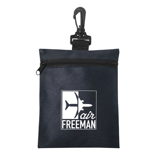 Black color option for Non Woven Zippered Pouch